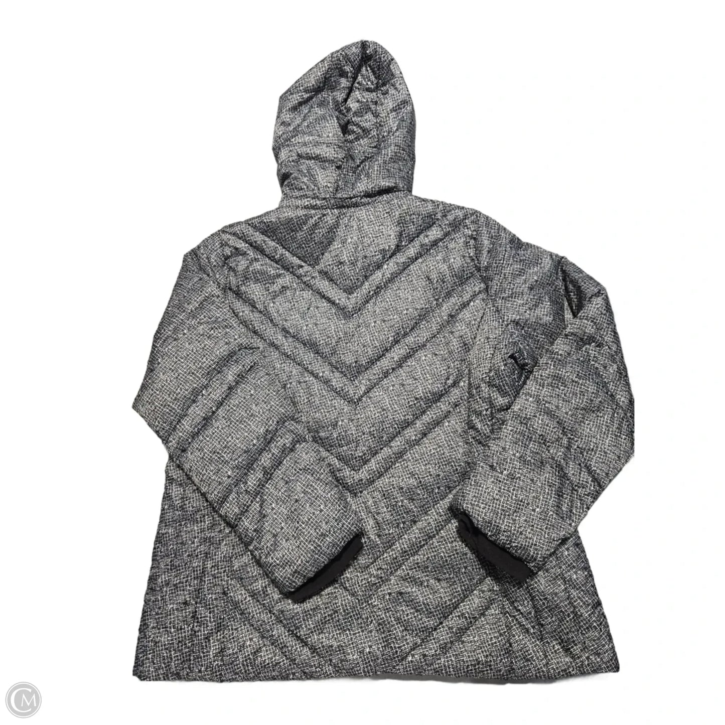 Coat Puffer & Quilted By Xersion In Black & White, Size: Xxl
