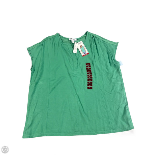 Top Short Sleeve By Nine West In Green
