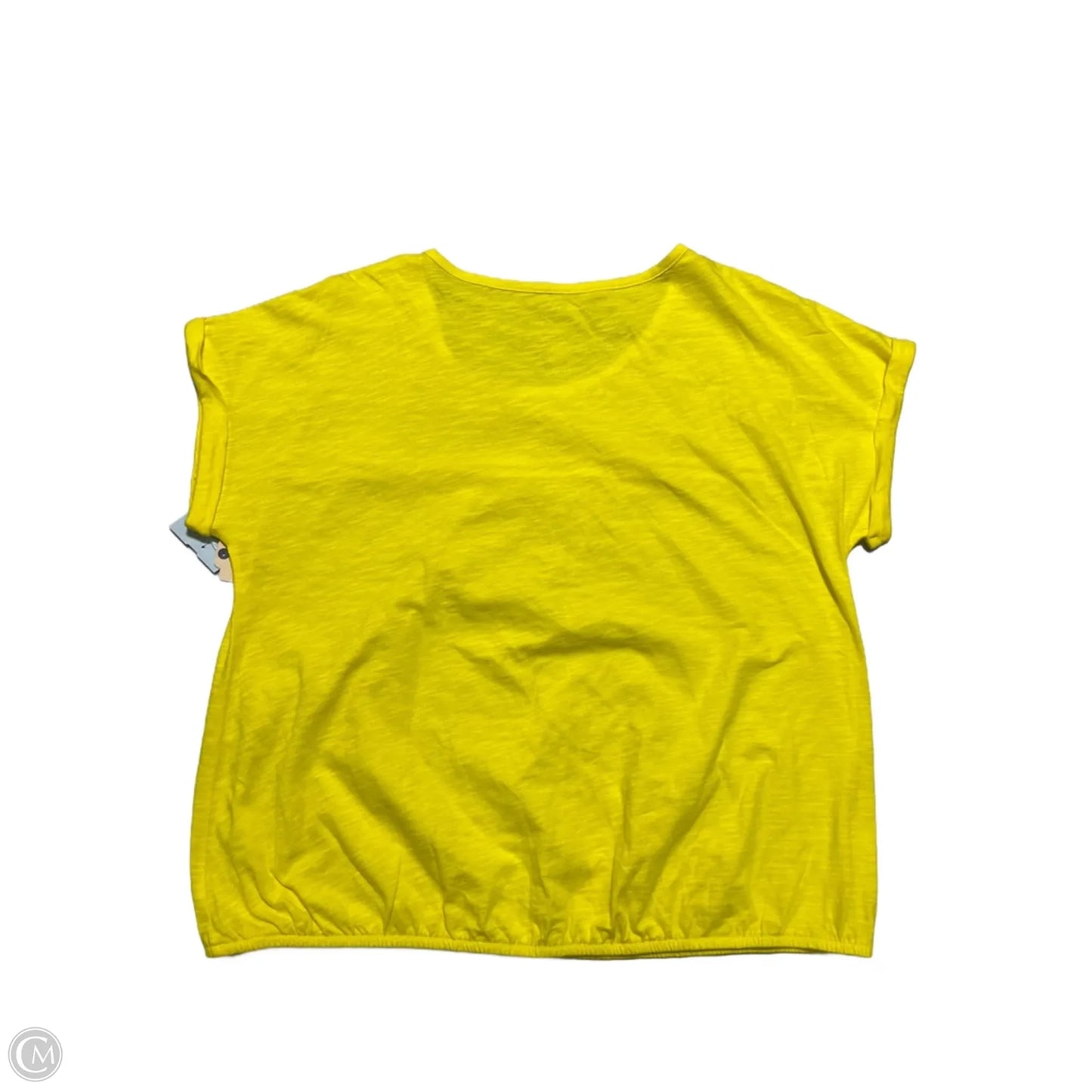 Top Short Sleeve By St Johns Bay In Yellow, Size: L