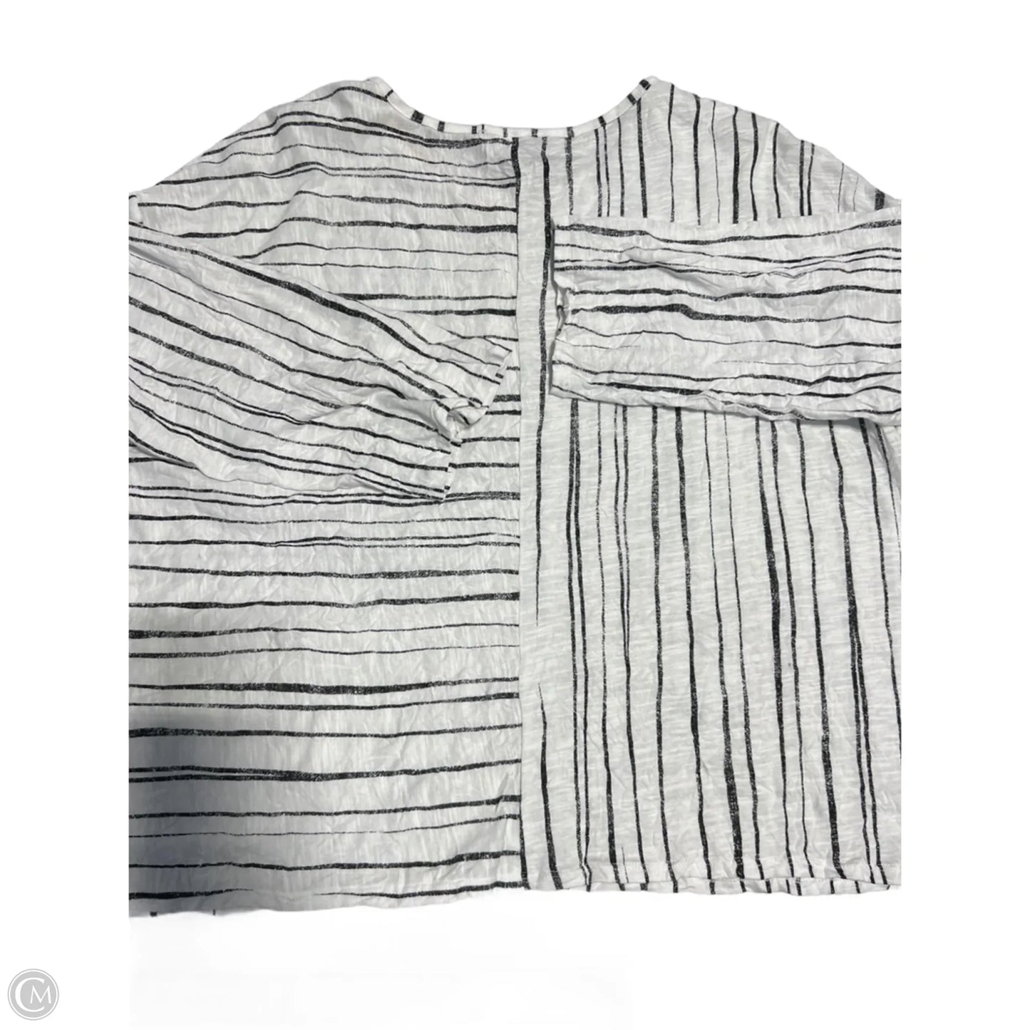 Top Long Sleeve By Cmc In White, Size: L