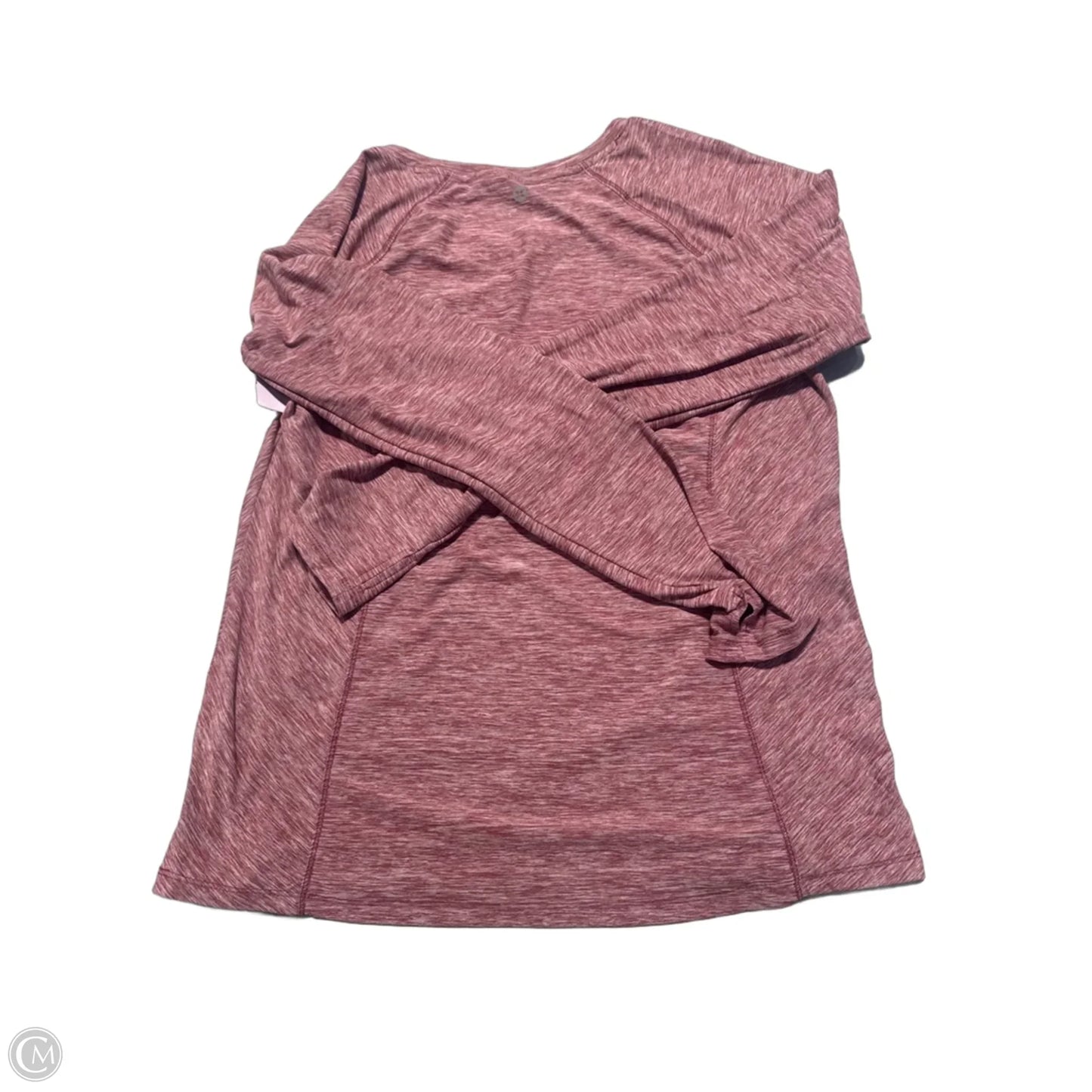 Athletic Top Long Sleeve Collar By Rbx In Red, Size: L