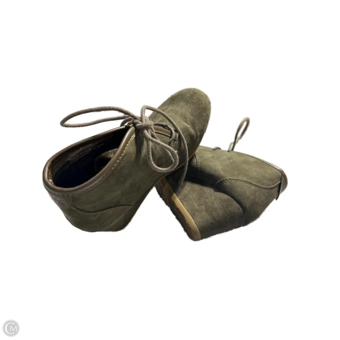 Boots Ankle Heels By Mad Love In Green, Size: 6