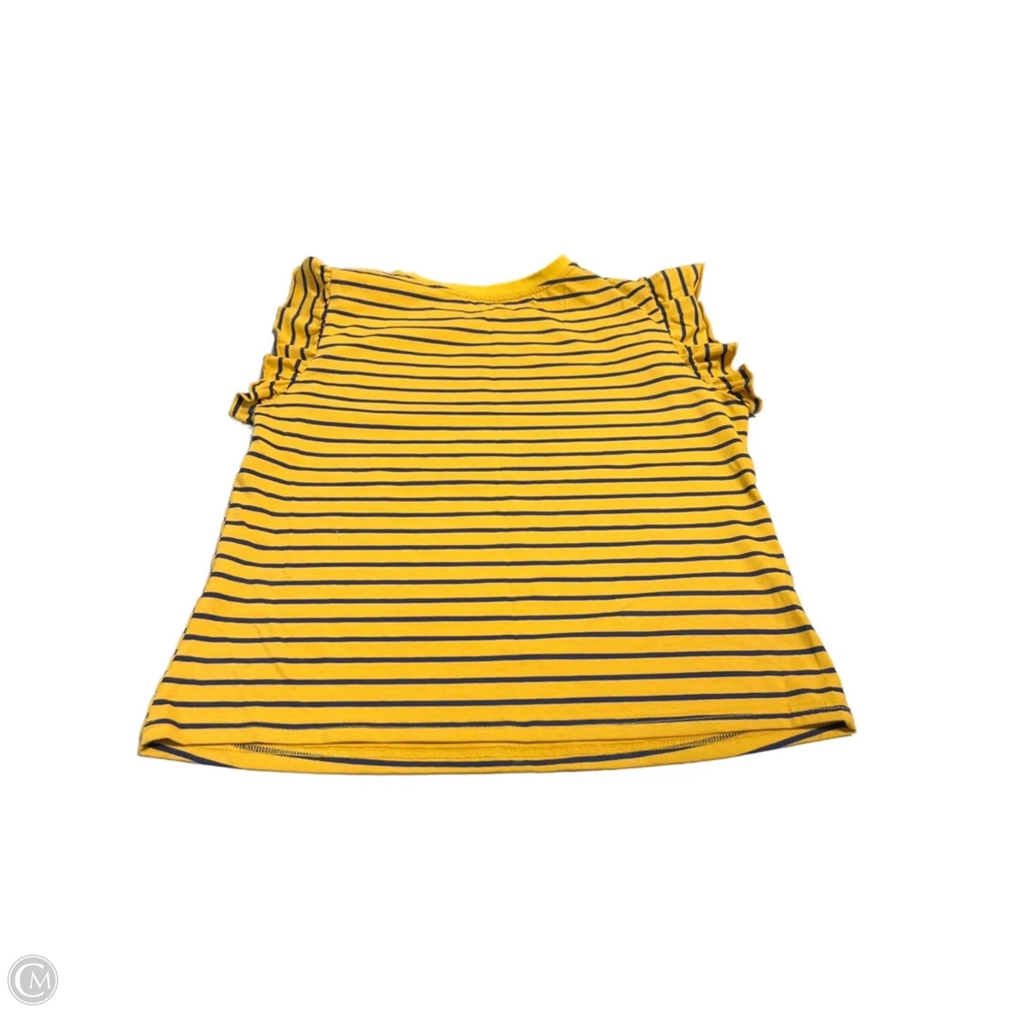 Top Short Sleeve By Shein In Striped Pattern, Size: L