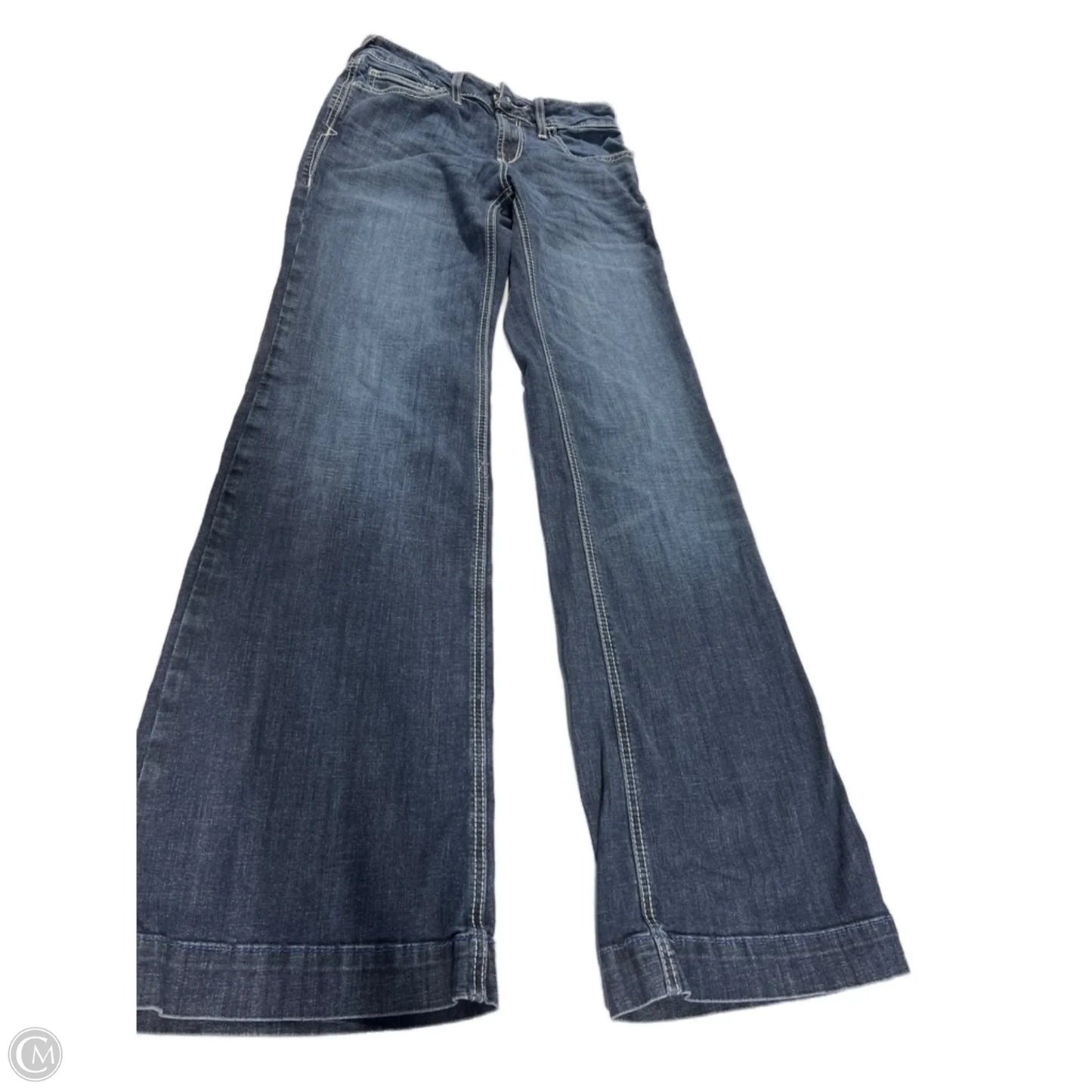Jeans Flared By Ariat In Blue Denim, Size: 4