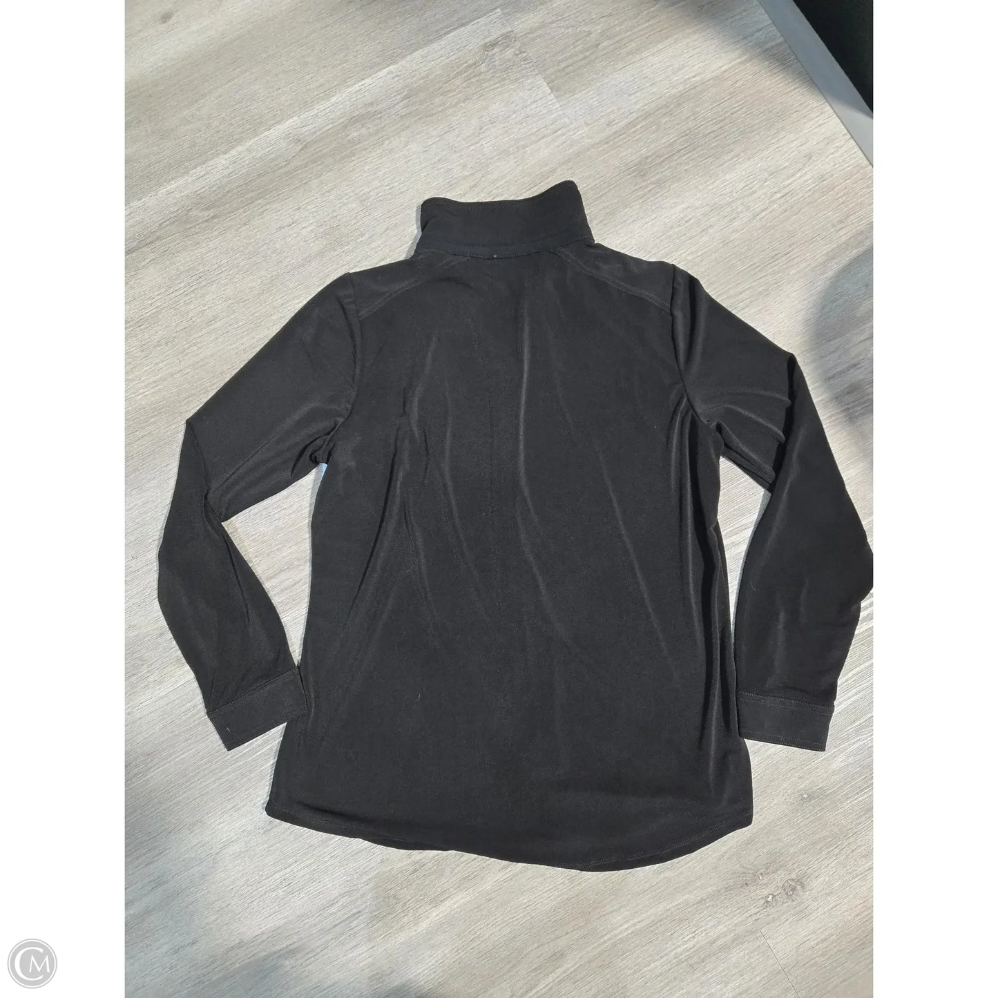 Top Long Sleeve By Adrianna Papell In Black, Size: L