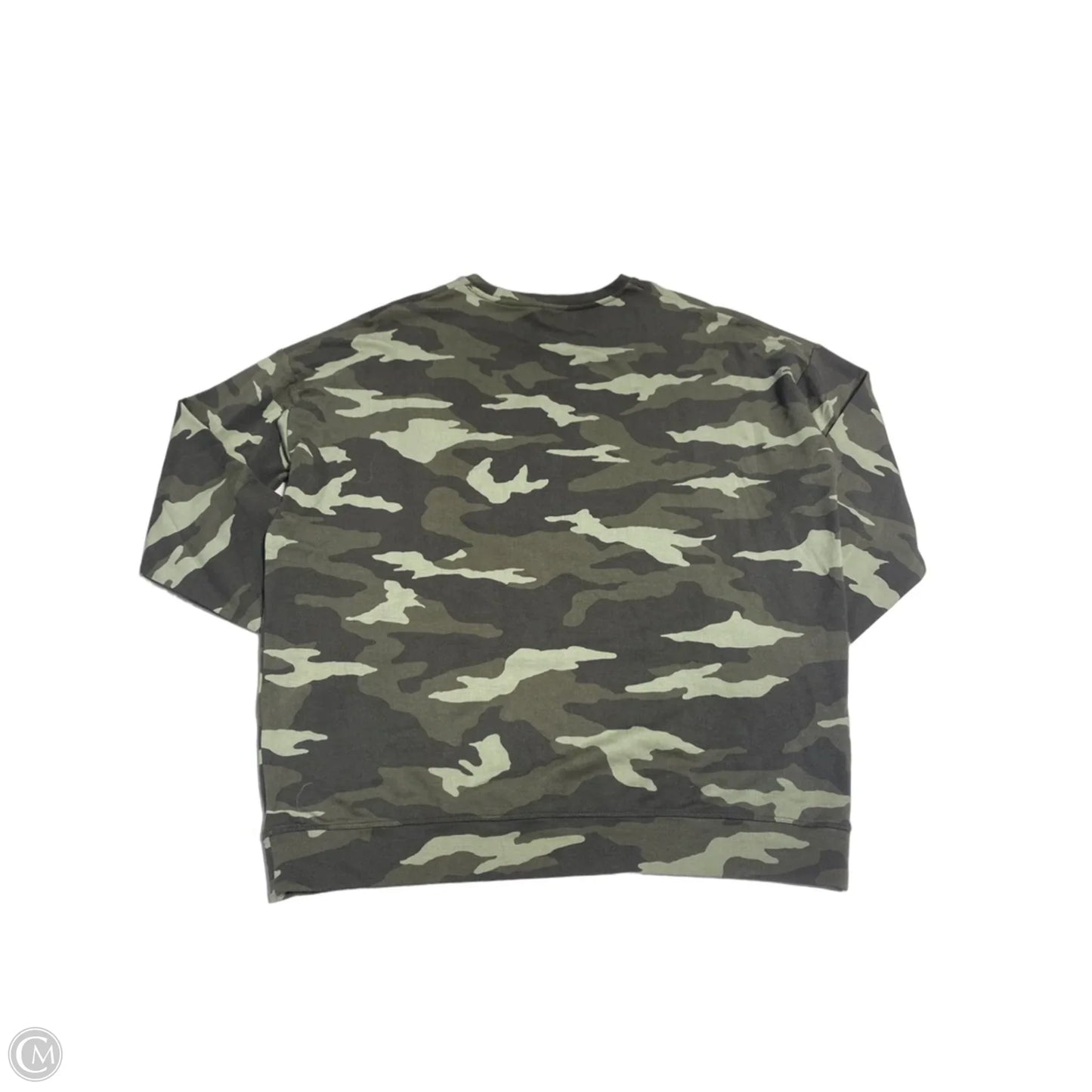 Top Long Sleeve By Athleta In Camouflage Print, Size: M
