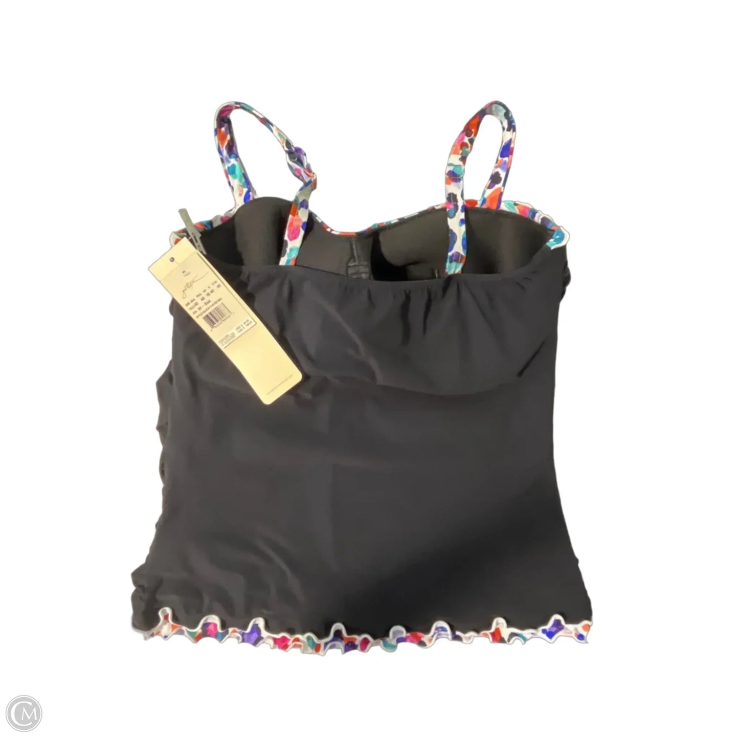 Swimsuit Top By Gottex In Black, Size: Xl