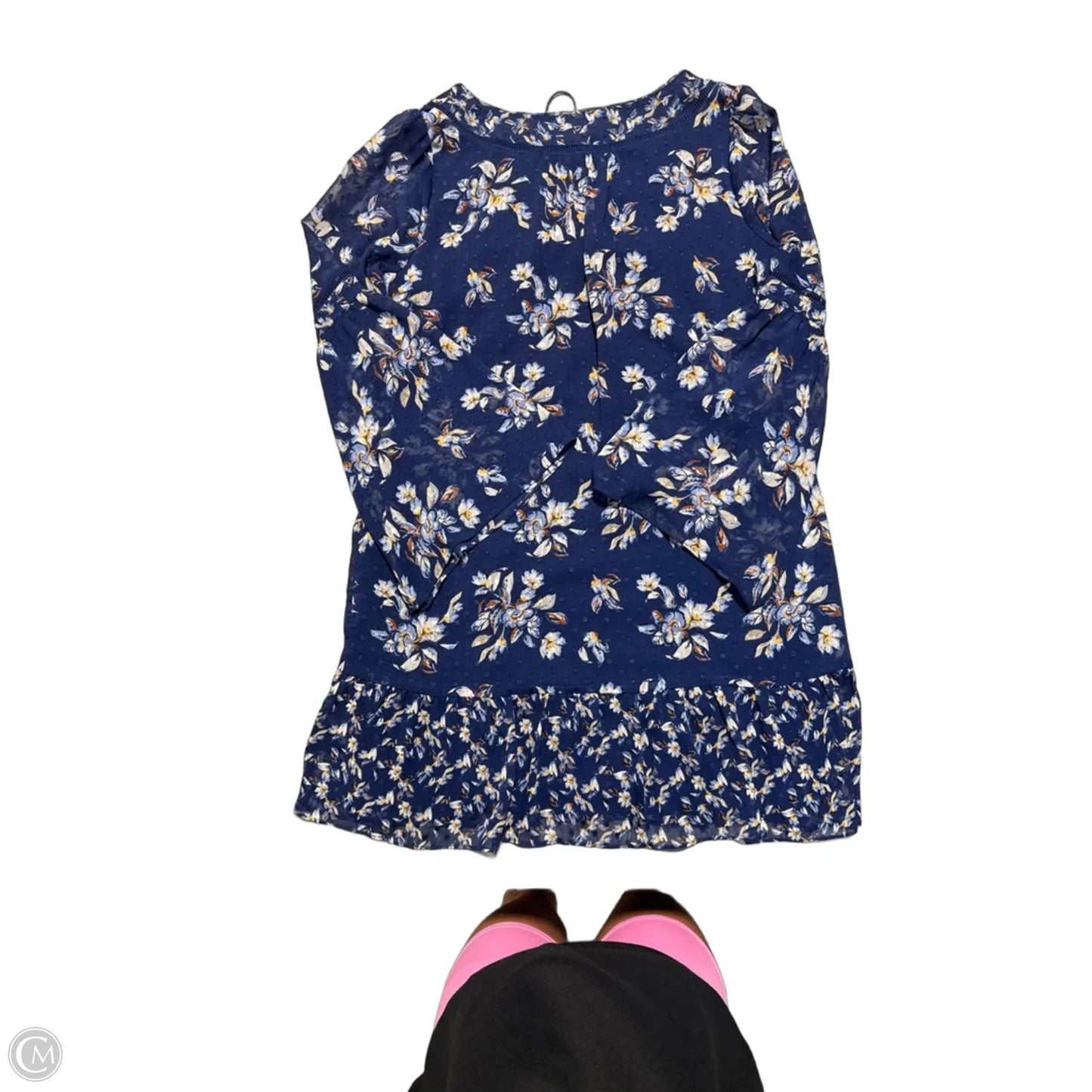 Dress Casual Midi By White House Black Market In Blue, Size: M
