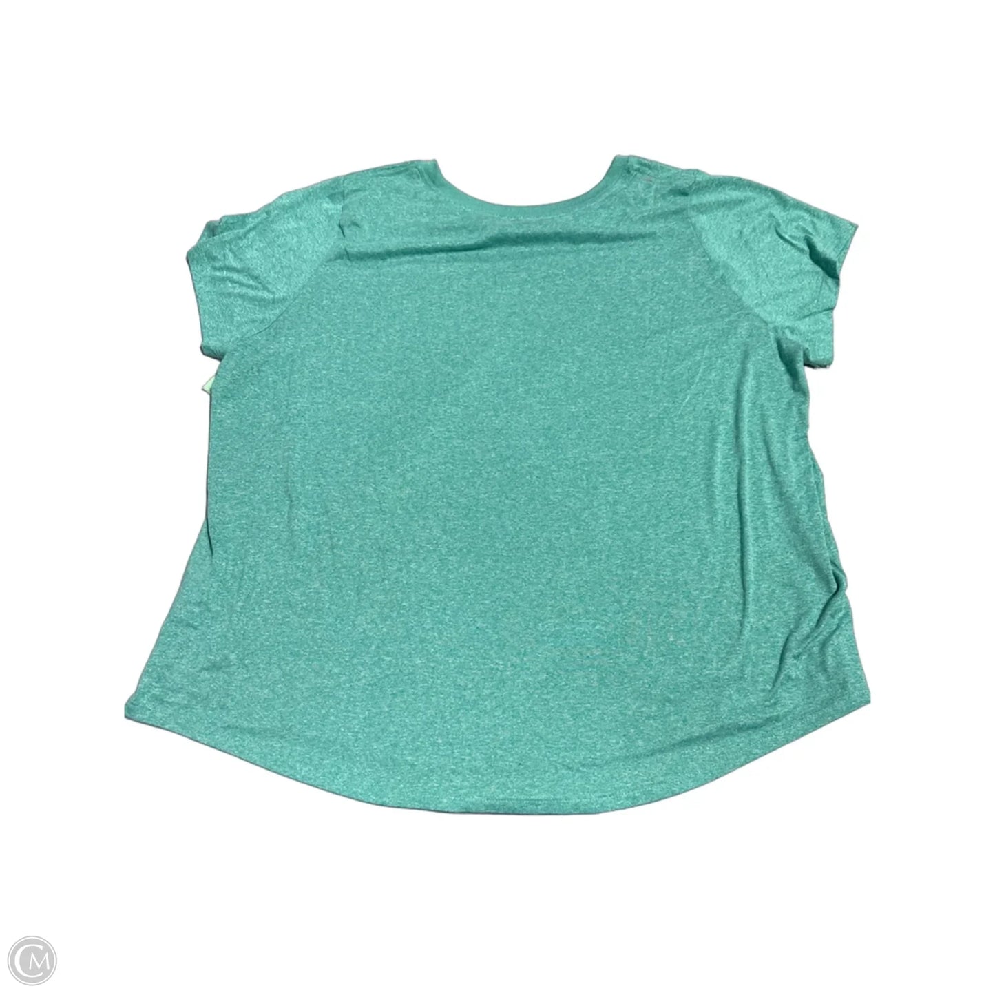 Athletic Top Short Sleeve By Nike In Green, Size: 3x
