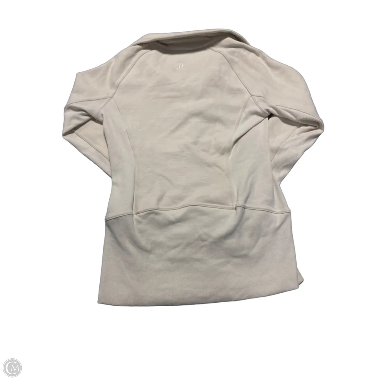 Top Long Sleeve By Lululemon In Cream, Size: 8