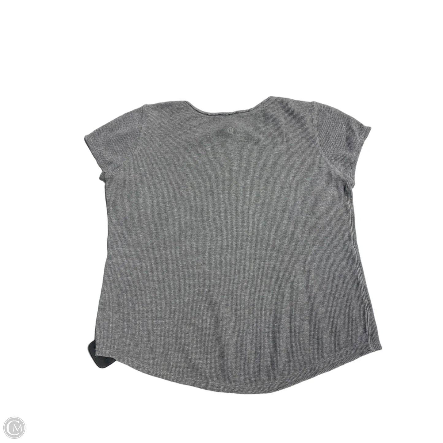 Top Short Sleeve By Lululemon In Grey, Size: 6