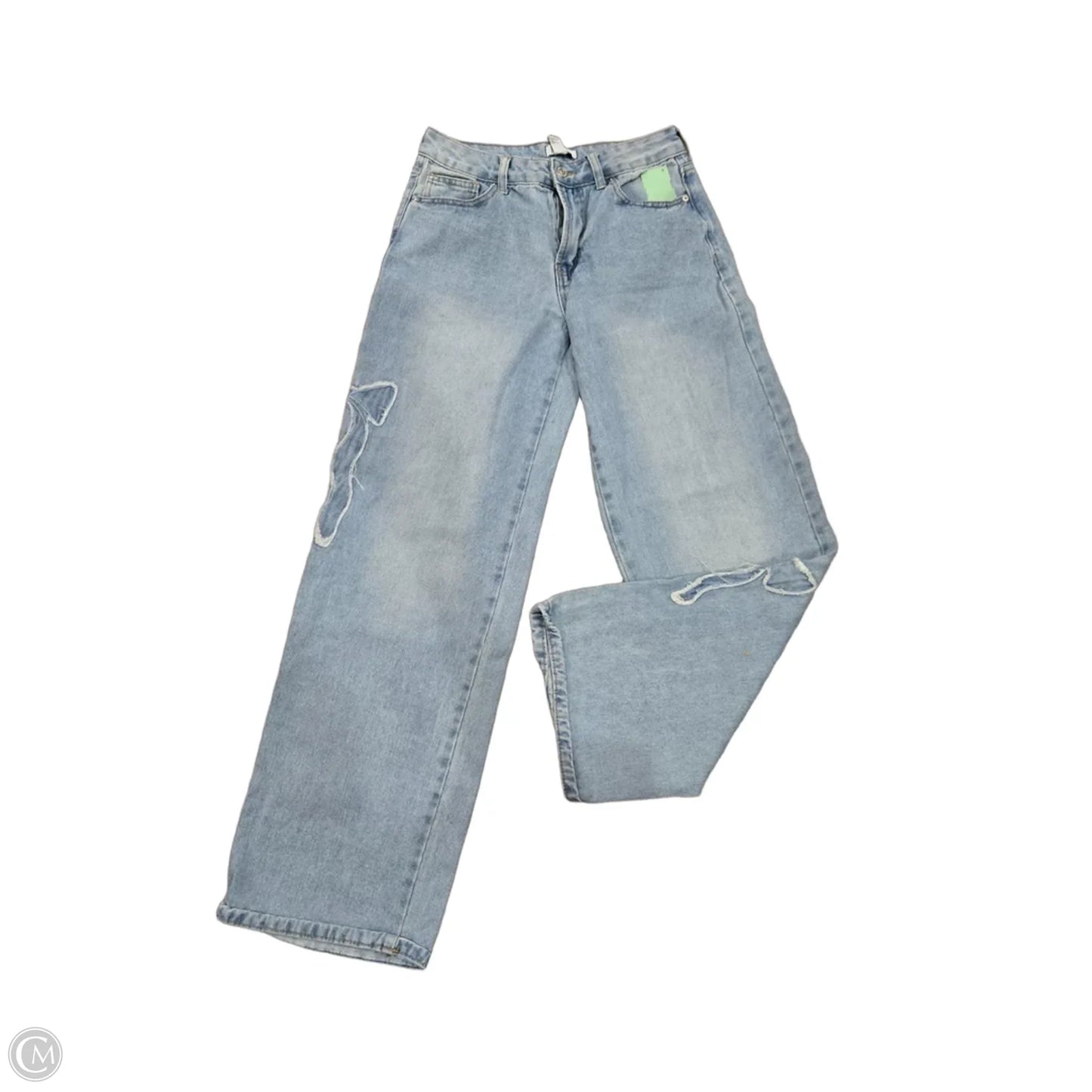 Jeans Wide Leg By Forever 21 In Blue Denim, Size: 2