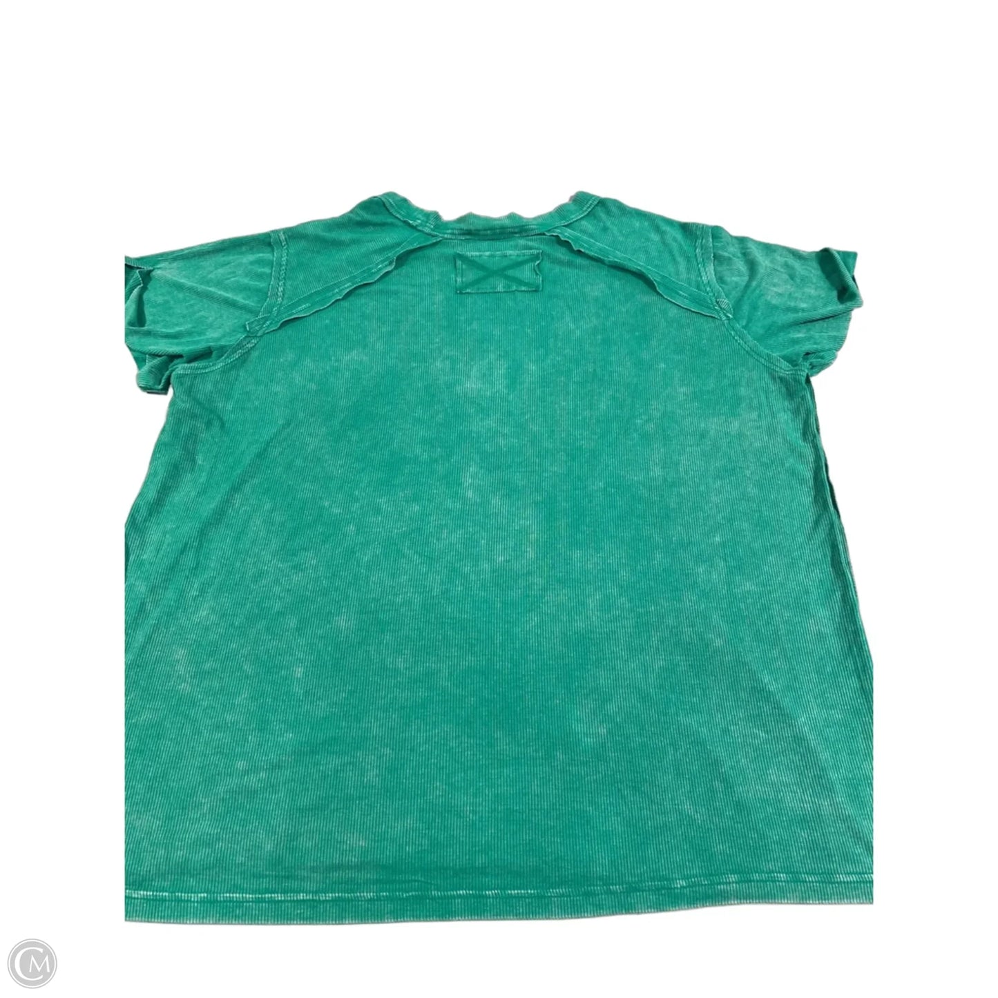 Top Short Sleeve By Zenana In Green, Size: S