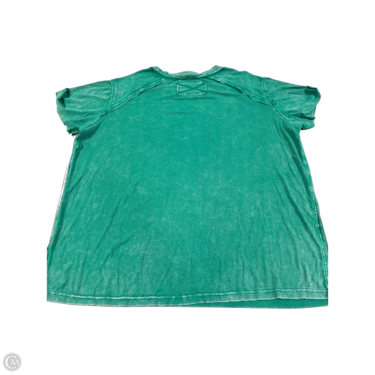 Top Short Sleeve By Zenana In Green, Size: S