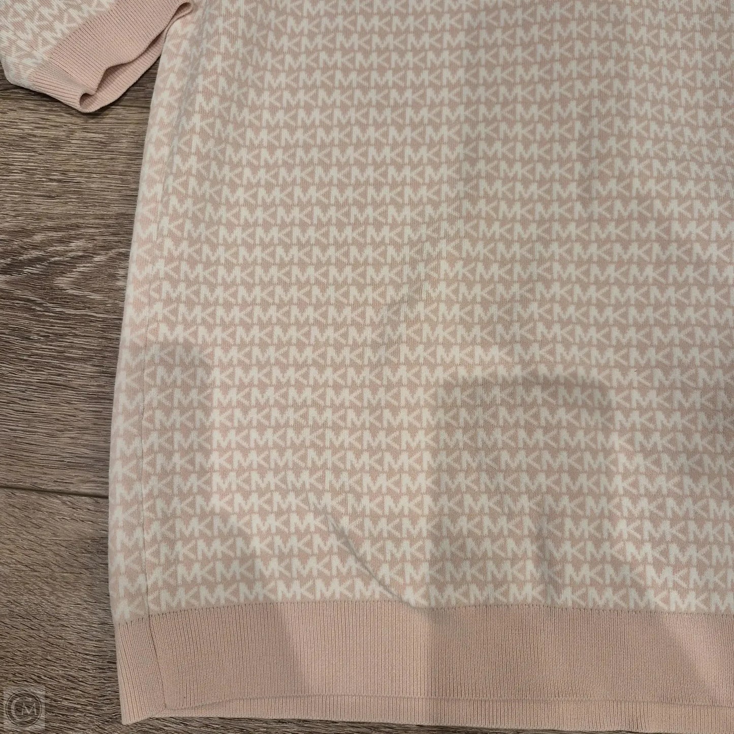 Dress Casual Midi By Michael By Michael Kors In Pink & White, Size: Xl