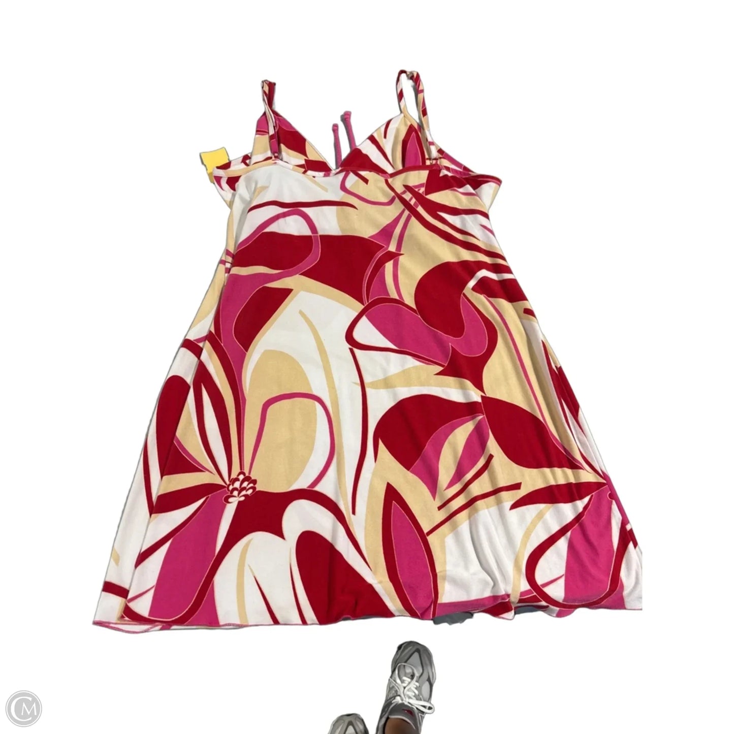 Dress Casual Short By Cme In Pink & Red, Size: L