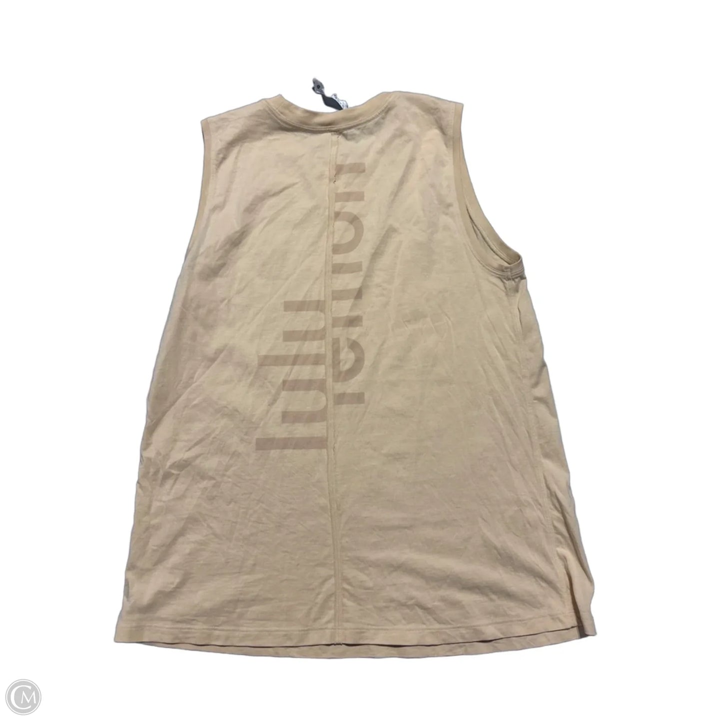 Athletic Tank Top By Lululemon In Yellow, Size: 8