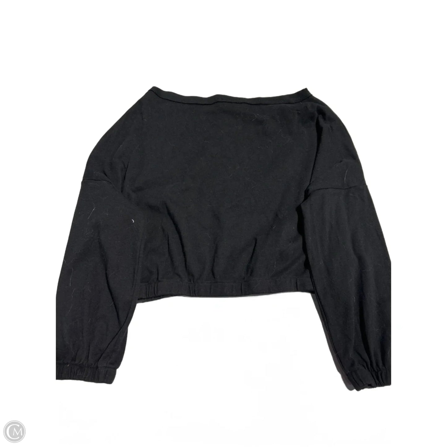 Top 3/4 Sleeve By Final Touch In Black, Size: M