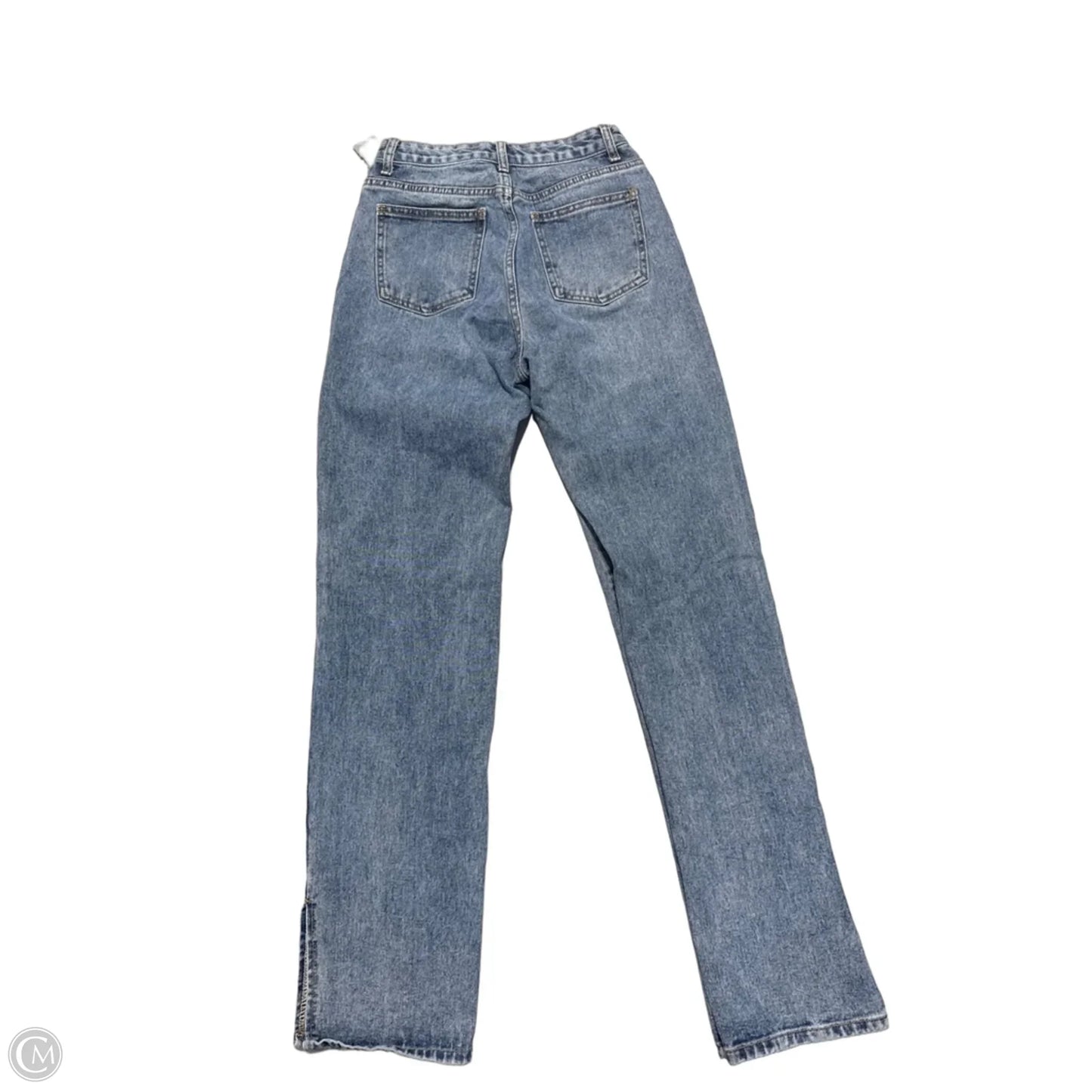 Jeans Straight By Pretty Little Thing In Blue Denim, Size: 8