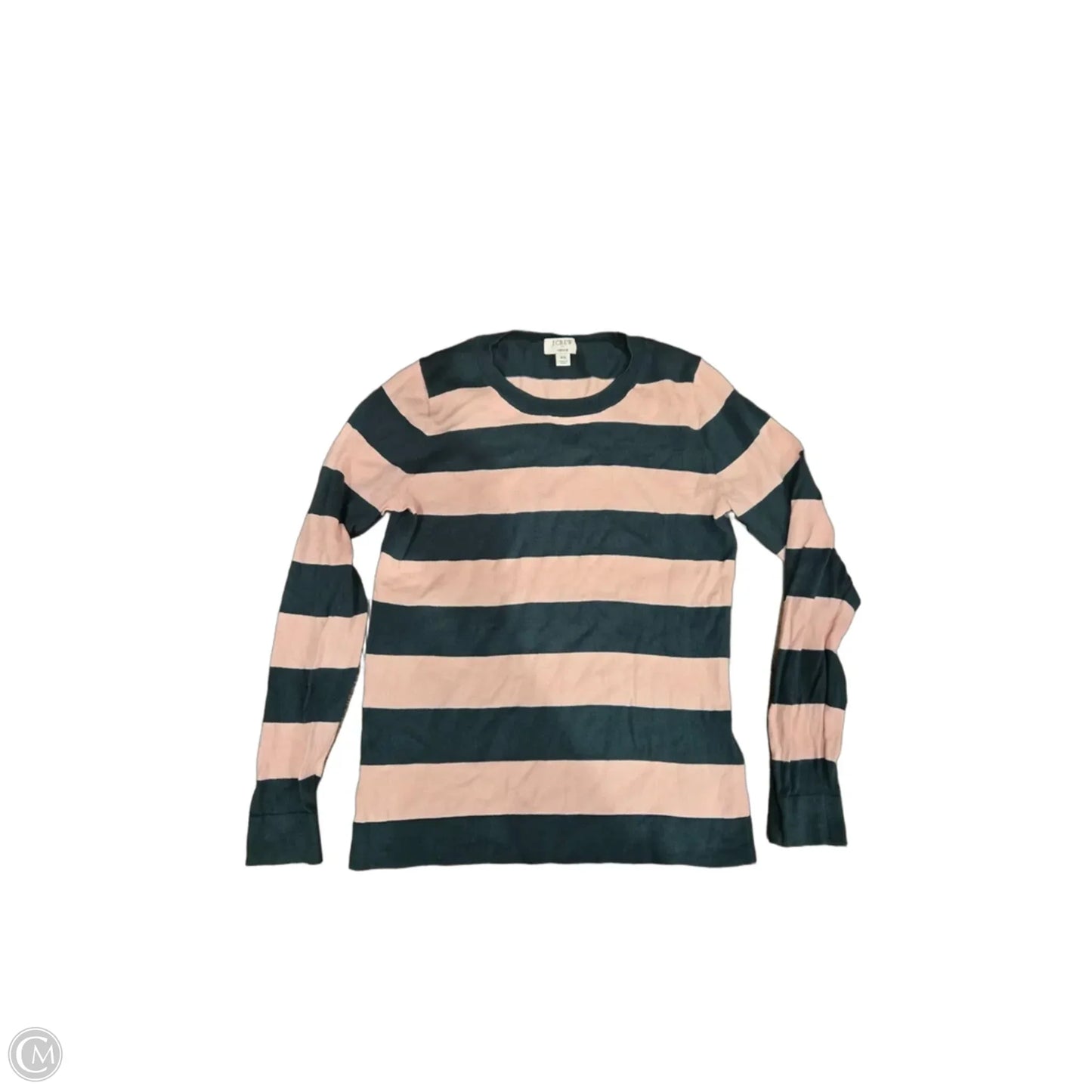 Top Long Sleeve By J. Crew In Green & Pink, Size: Xs