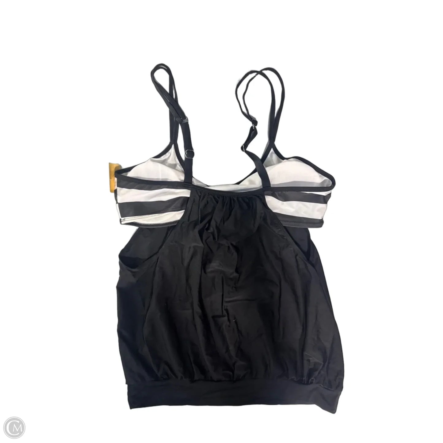 Swimsuit Top By Cmc In Black & White, Size: Xxl