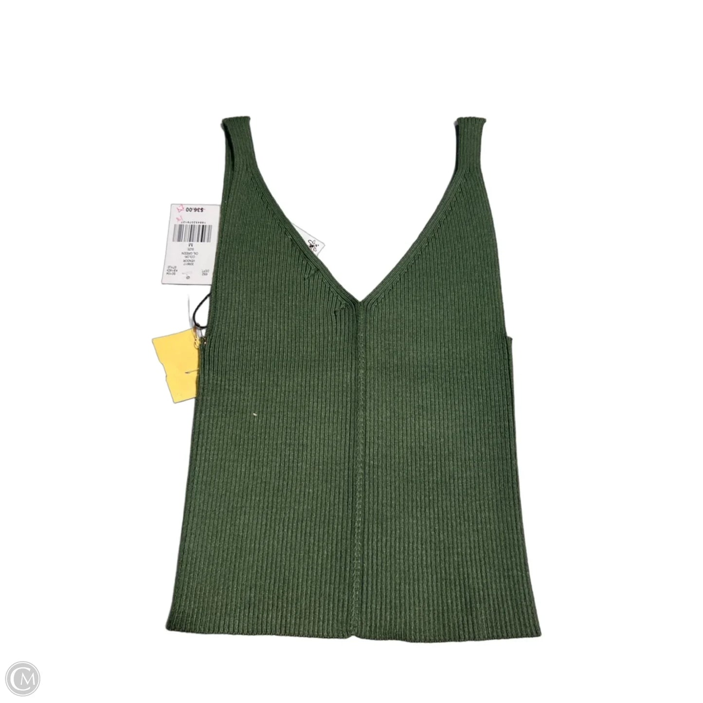 Tank Top By Originality In Green, Size: M