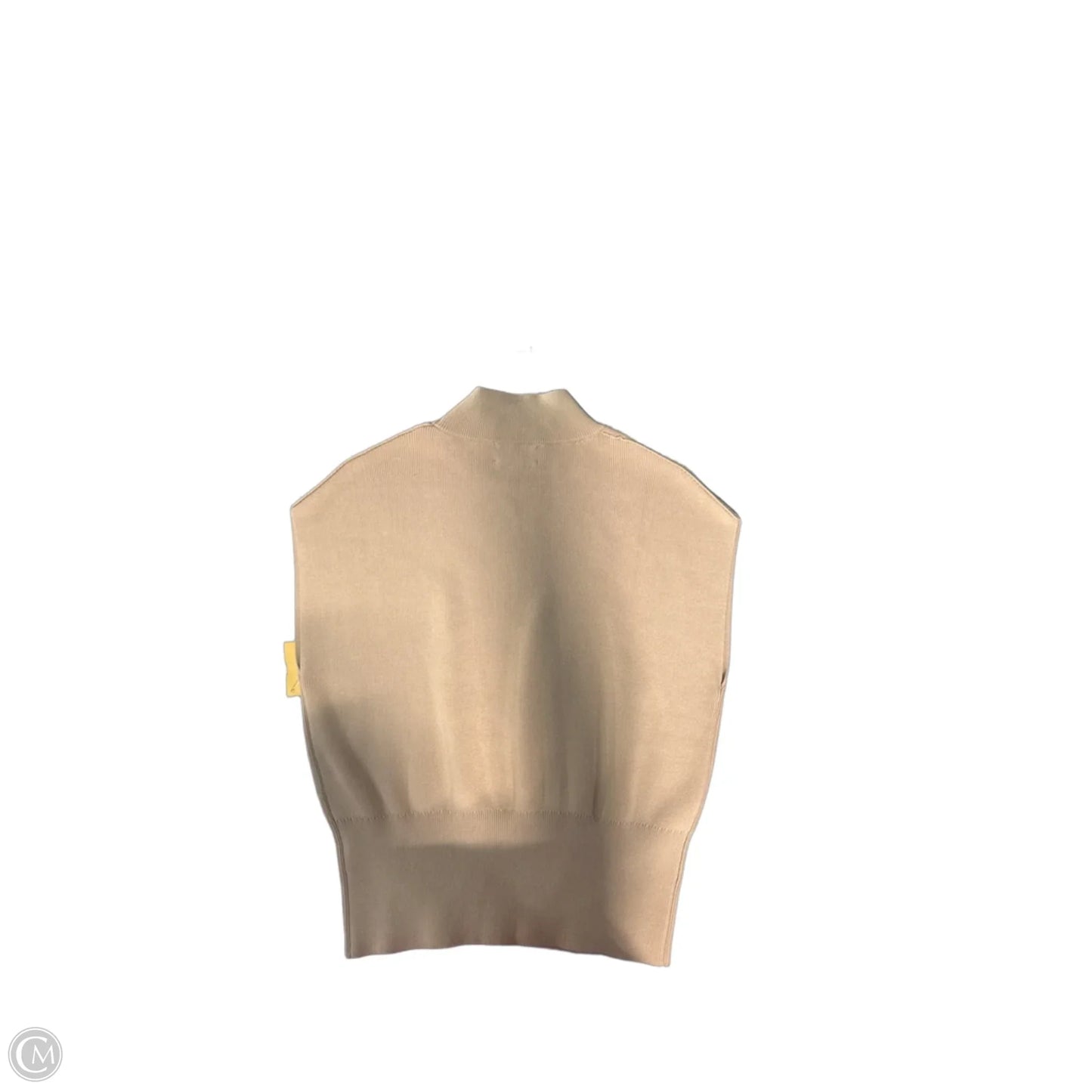 Blouse Sleeveless By Evereve In Tan, Size: Xs