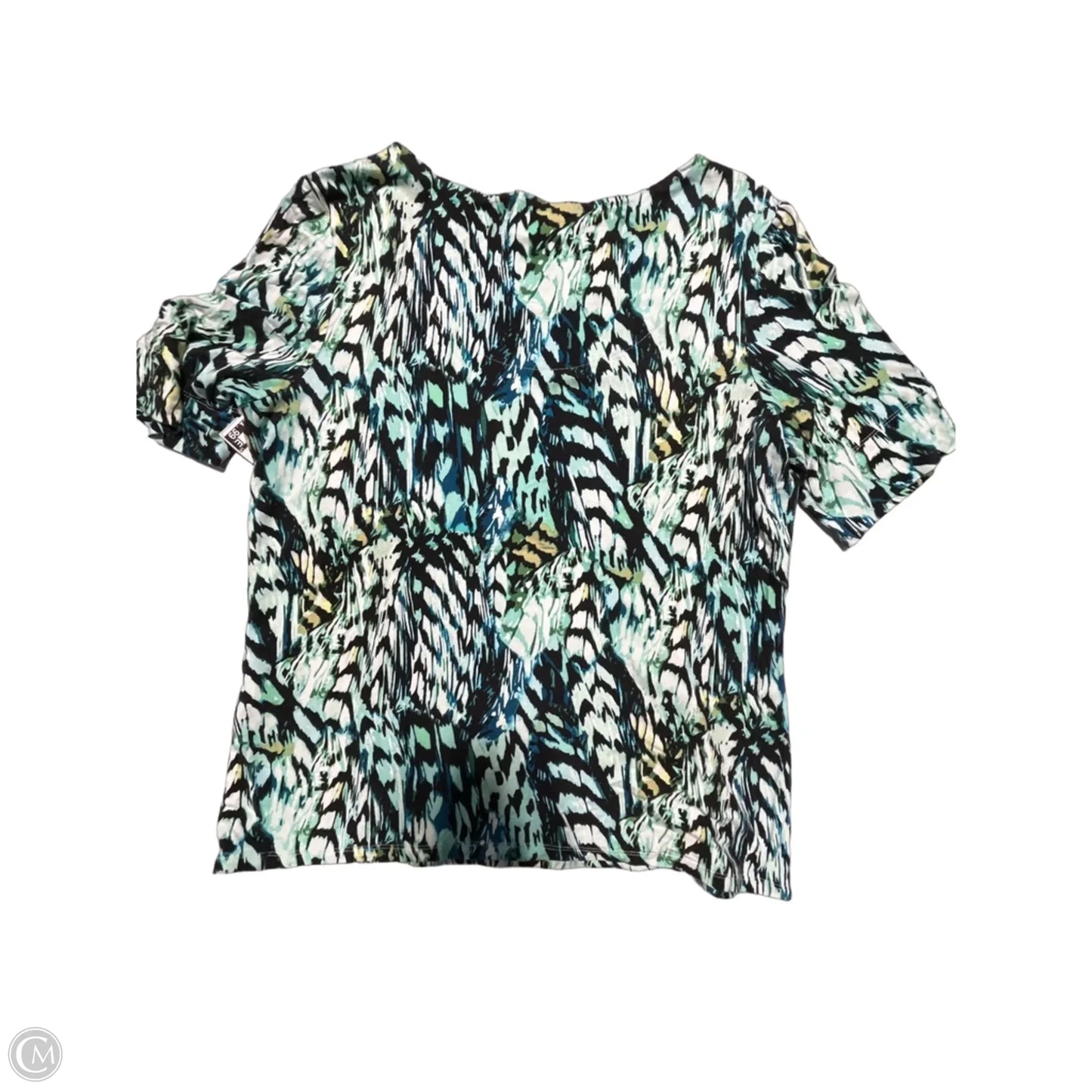 Top Short Sleeve By Chicos In Teal, Size: L