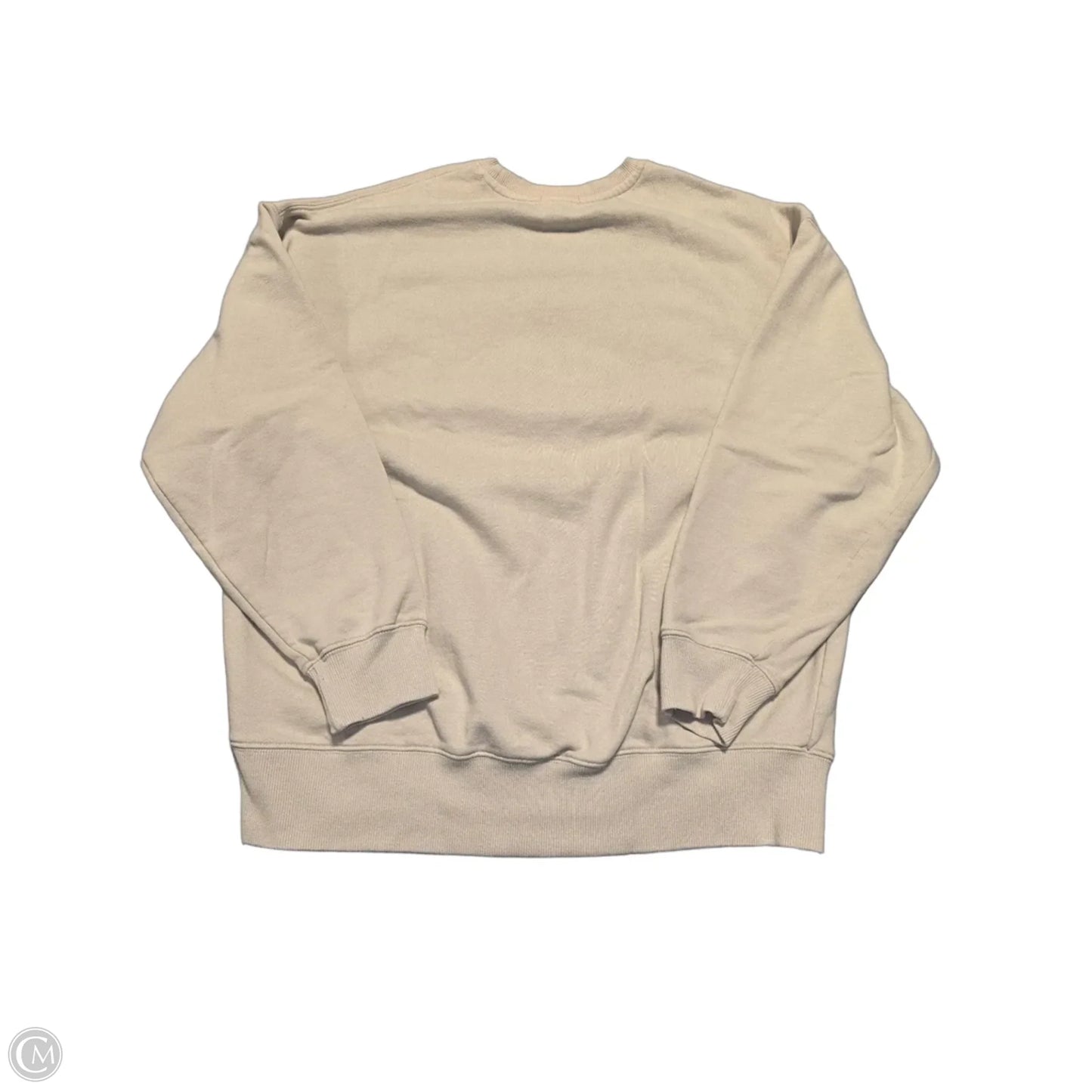 Athletic Sweatshirt Crewneck By Garage In Tan, Size: S