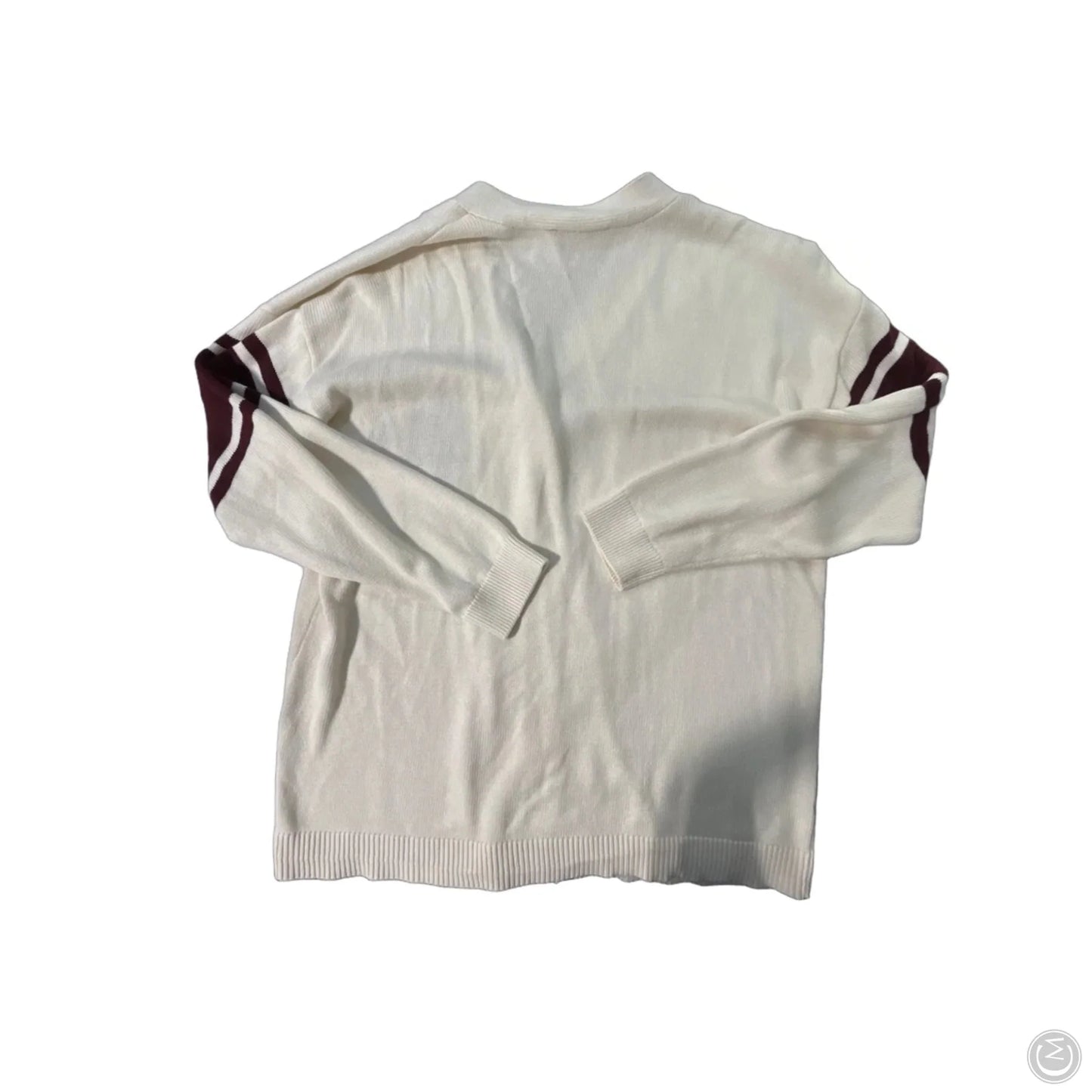 Sweater By Michael By Michael Kors In Cream & Red, Size: L