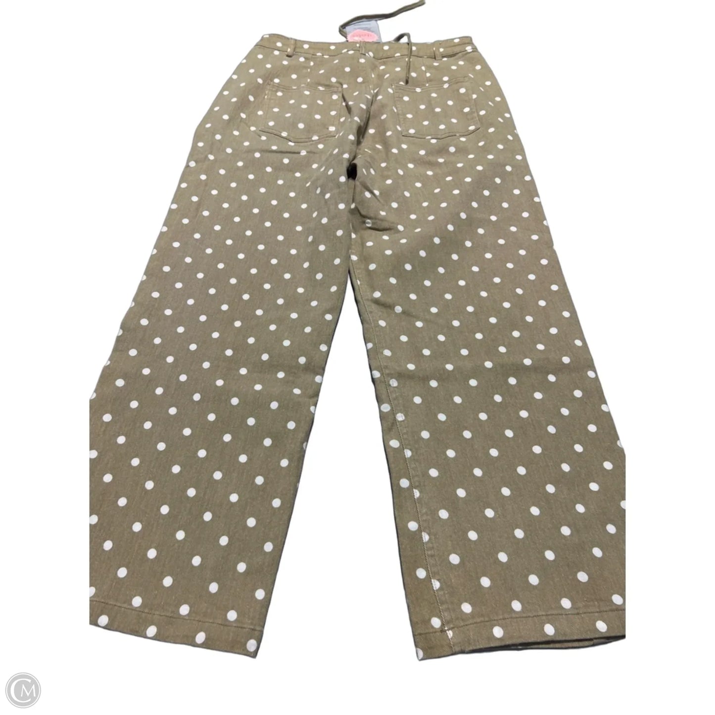 Jeans Wide Leg By Cmc In Tan & White, Size: 2