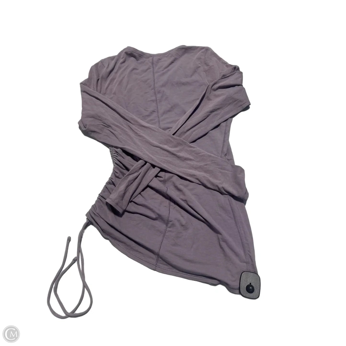 Athletic Top Long Sleeve Collar By Lululemon In Purple, Size: M