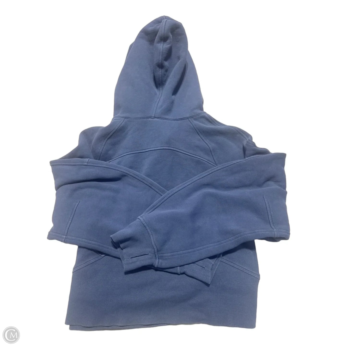 Athletic Sweatshirt Hoodie By Lululemon In Blue, Size: M