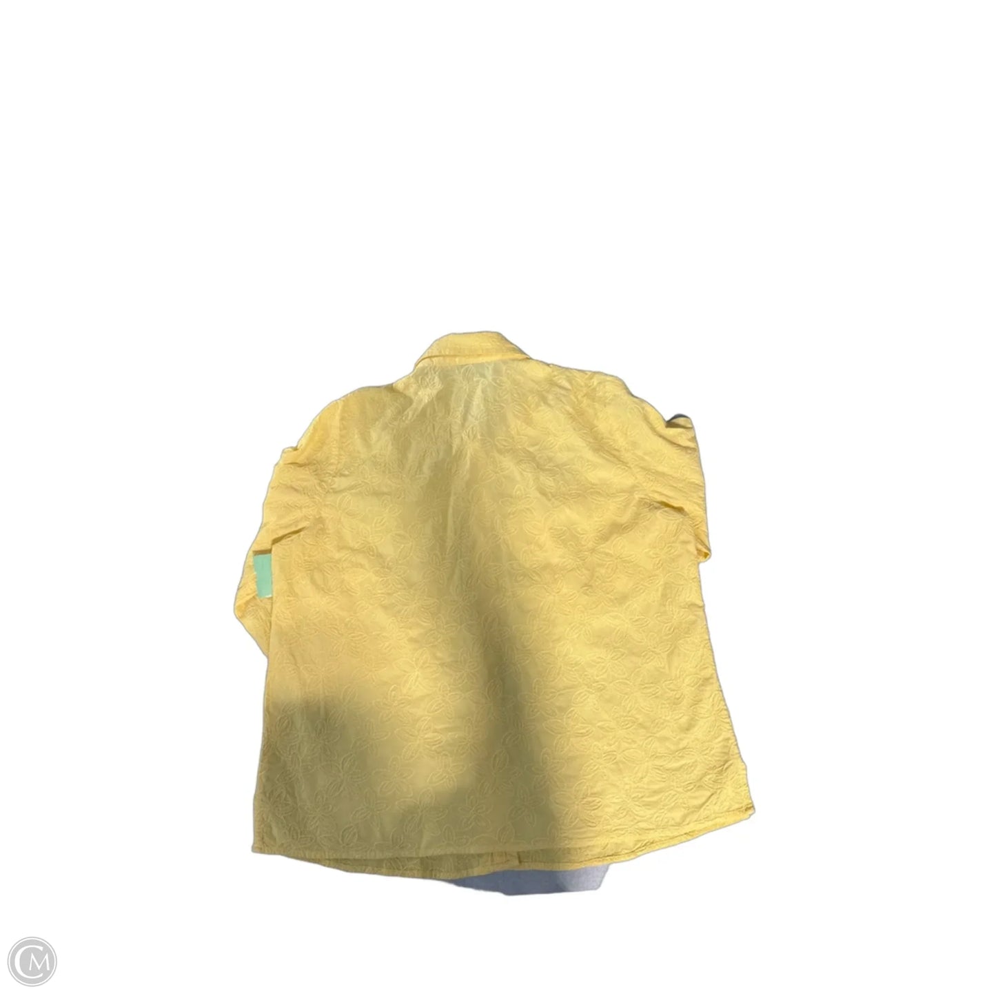 Top 3/4 Sleeve By Breckenridge In Yellow, Size: L