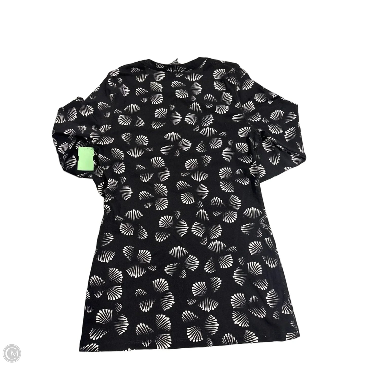 Top Long Sleeve By Karen Kane In Black & White, Size: L