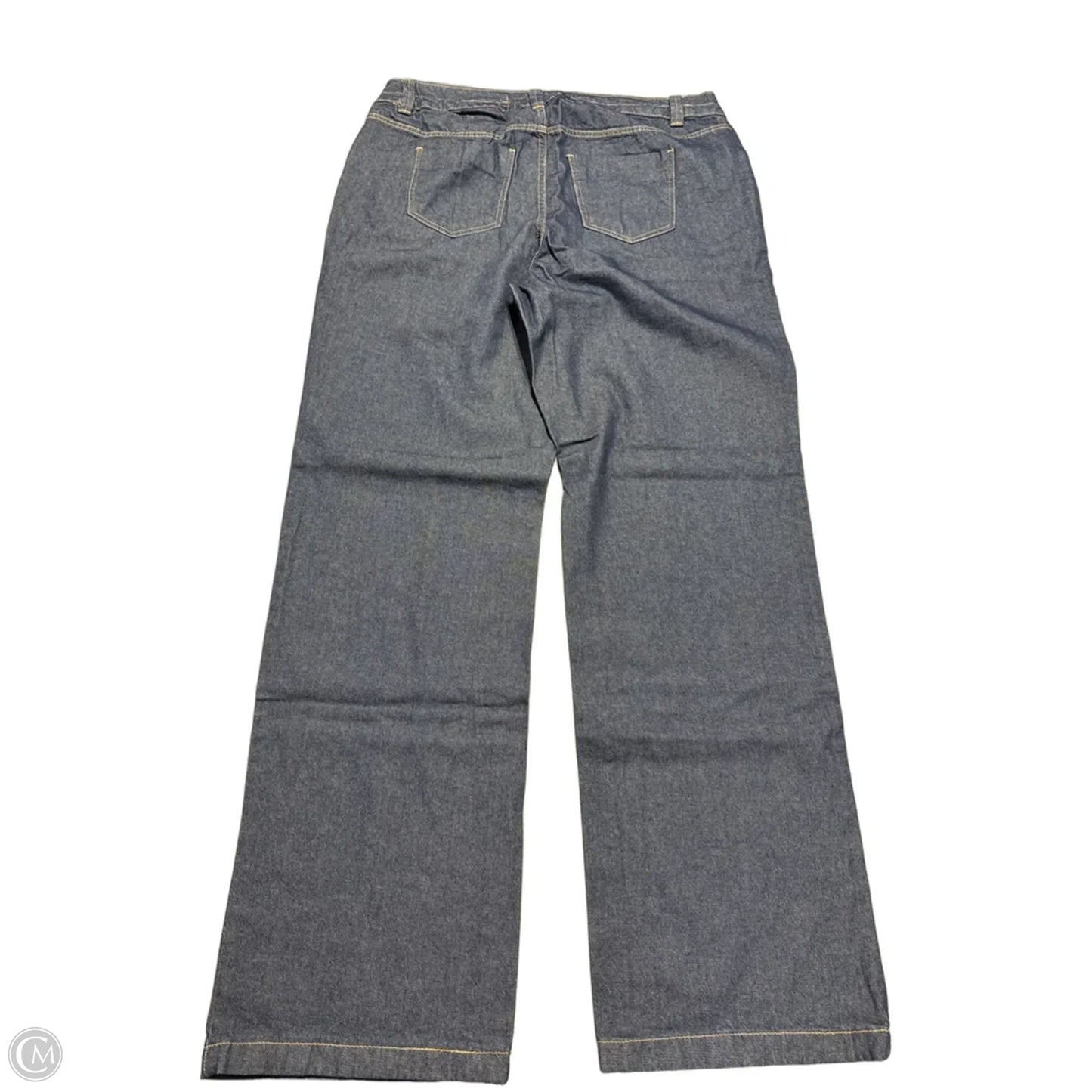 Jeans Wide Leg By Woman Within In Blue Denim, Size: 18