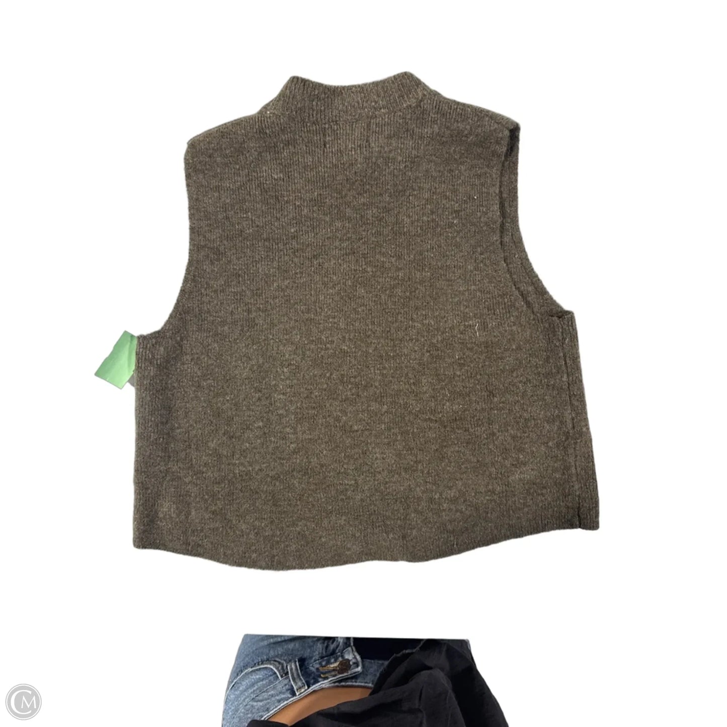 Vest Sweater By Cmc In Brown, Size: S