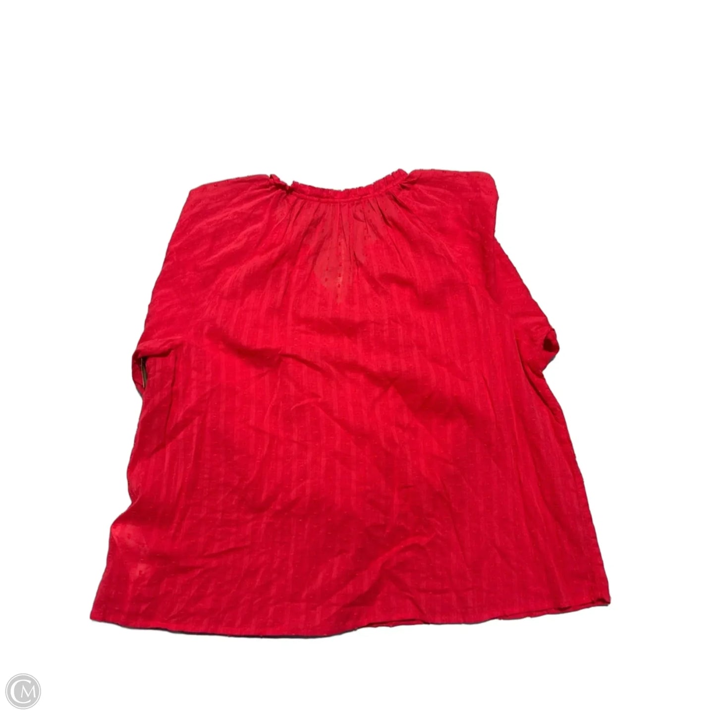Blouse Long Sleeve By J. Crew In Red, Size: Xl