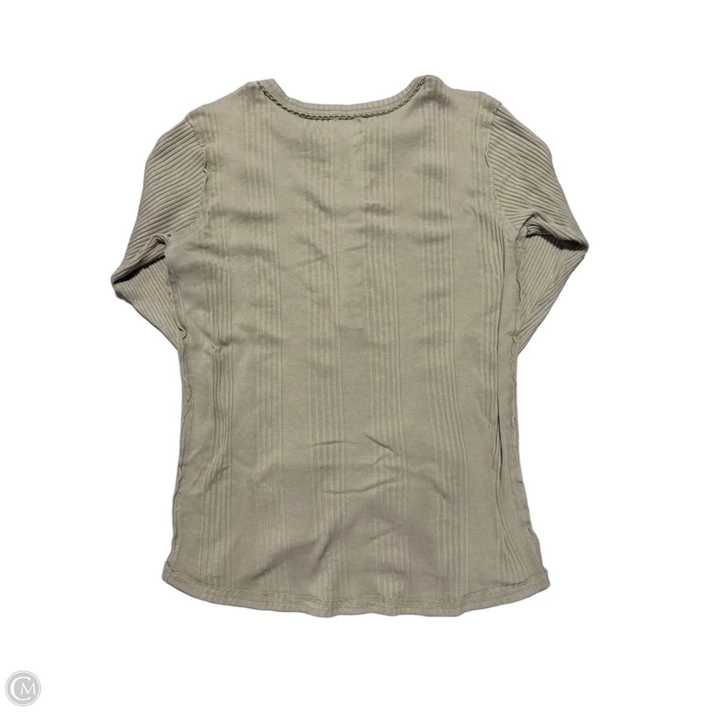 Top Long Sleeve Basic By Bke In Green, Size: Xl