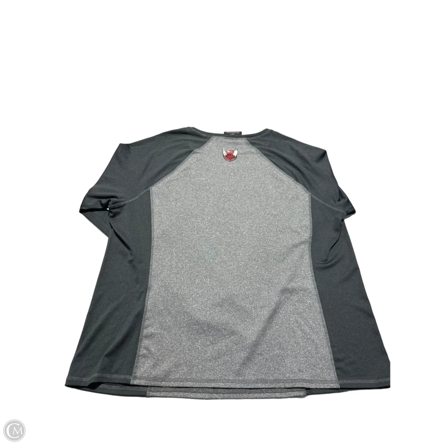 Top Long Sleeve By Harley Davidson In Grey, Size: 2x