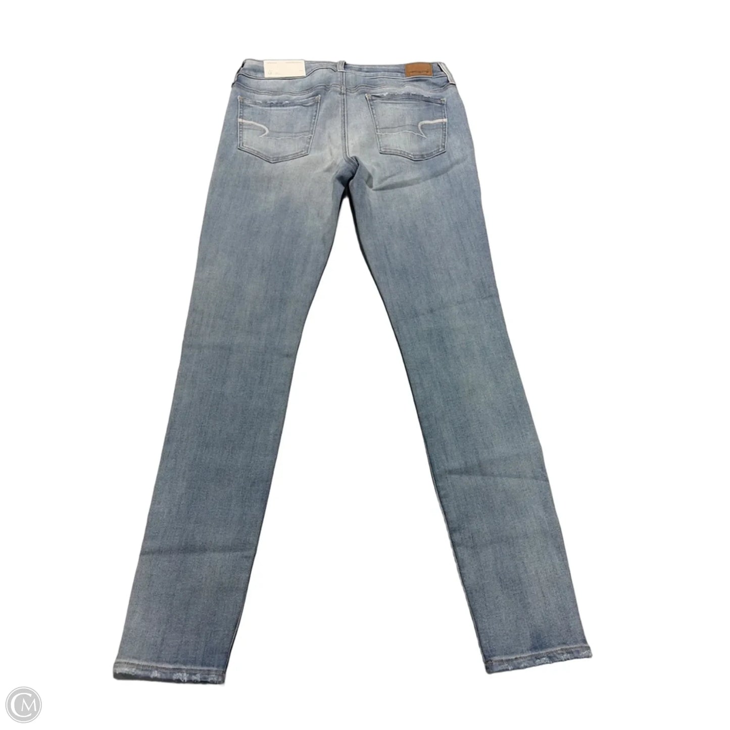Jeans Straight By American Eagle In Blue, Size: 12