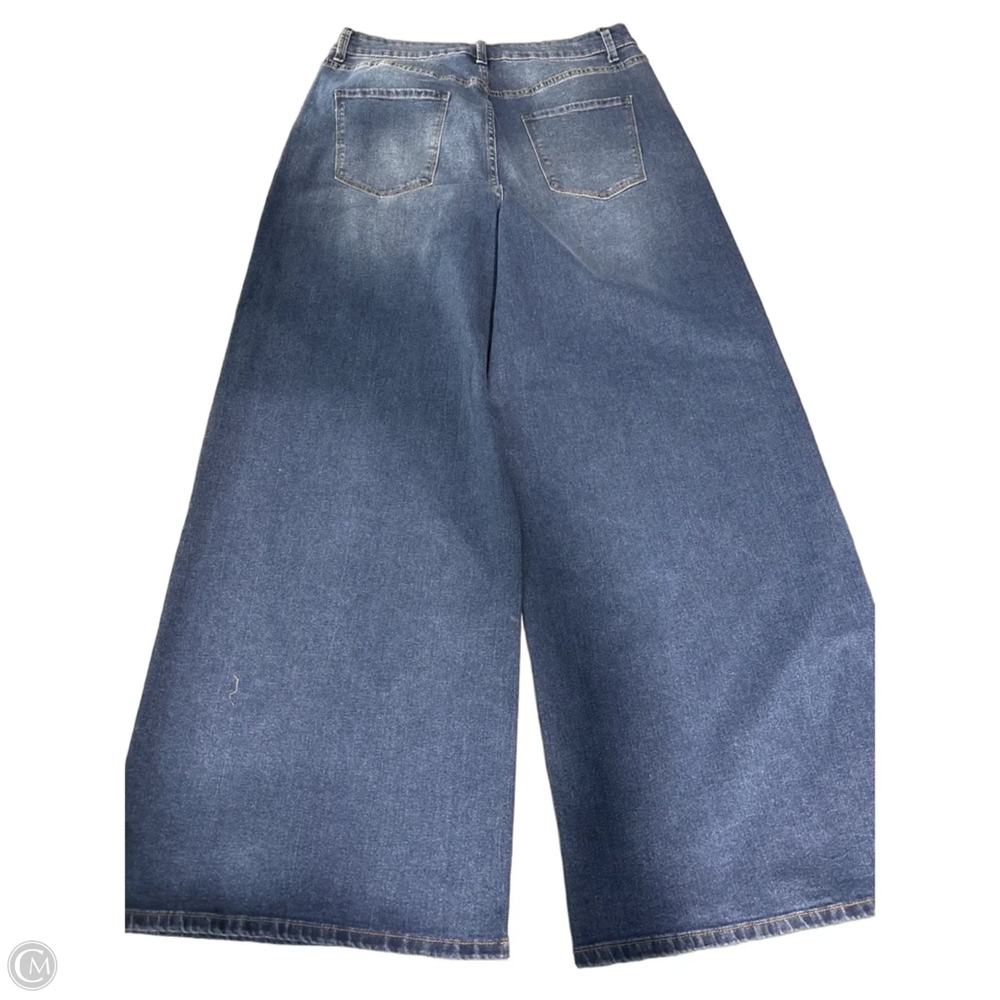 Jeans Wide Leg By New York And Co In Blue, Size: 16