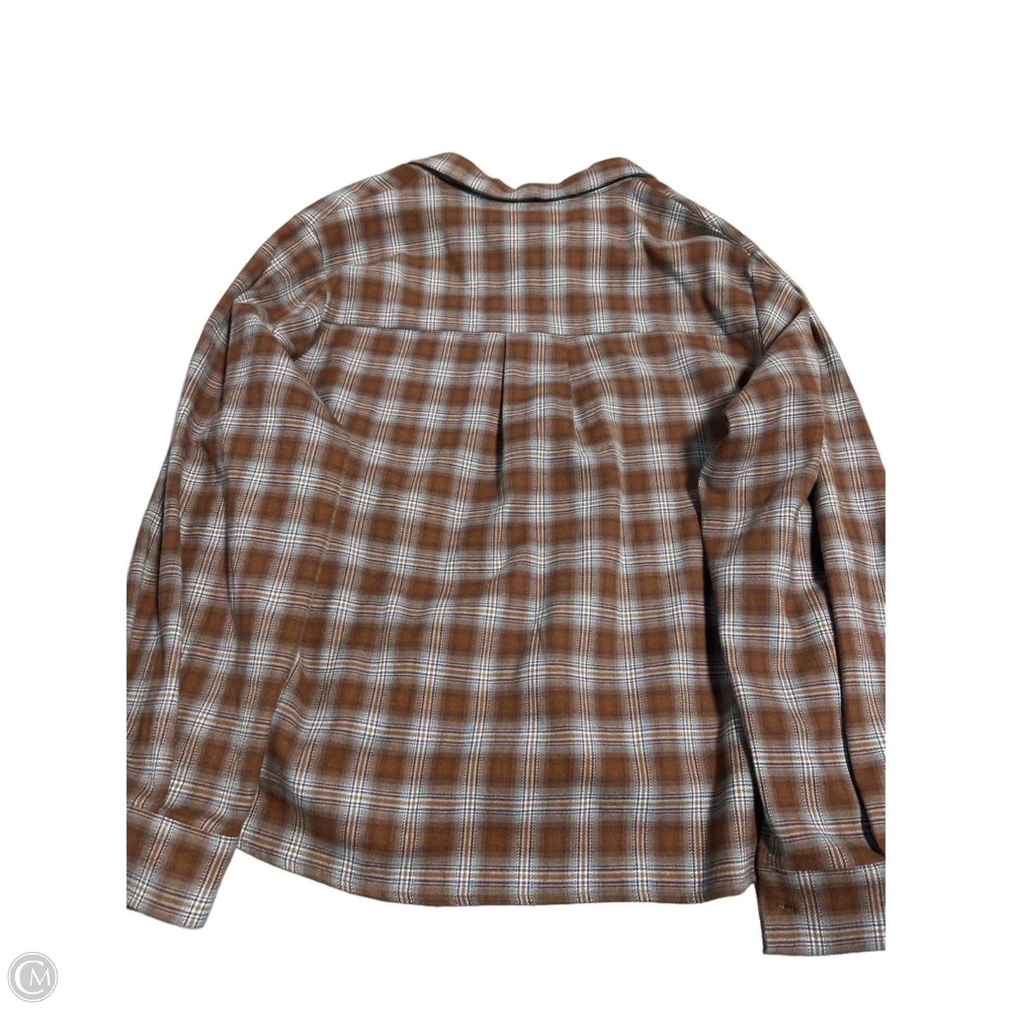 Top Long Sleeve By Cmc In Brown, Size: Xl