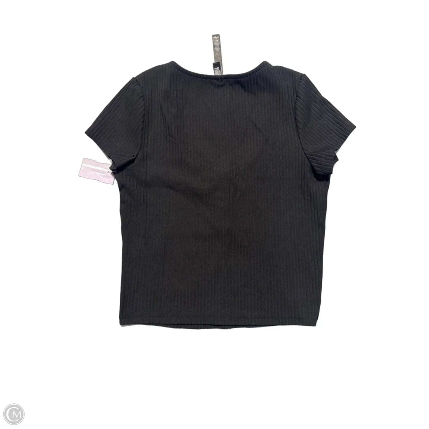 Top Short Sleeve By Victorias Secret In Black, Size: M