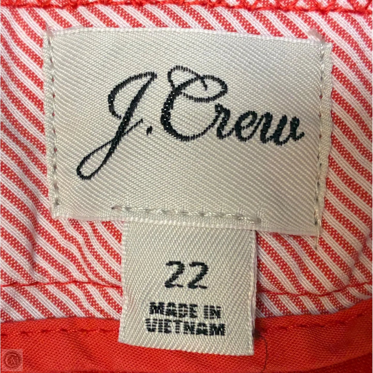 Shorts By J. Crew In Red, Size: 22