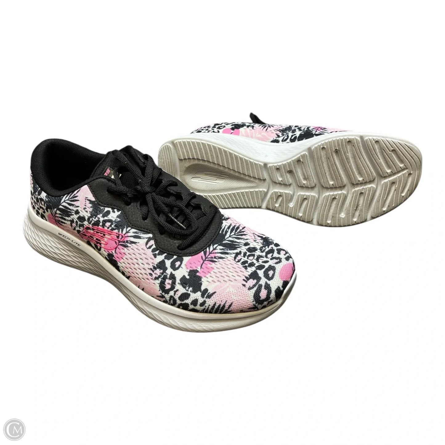 Shoes Sneakers By Skechers In Pink & White, Size: 10