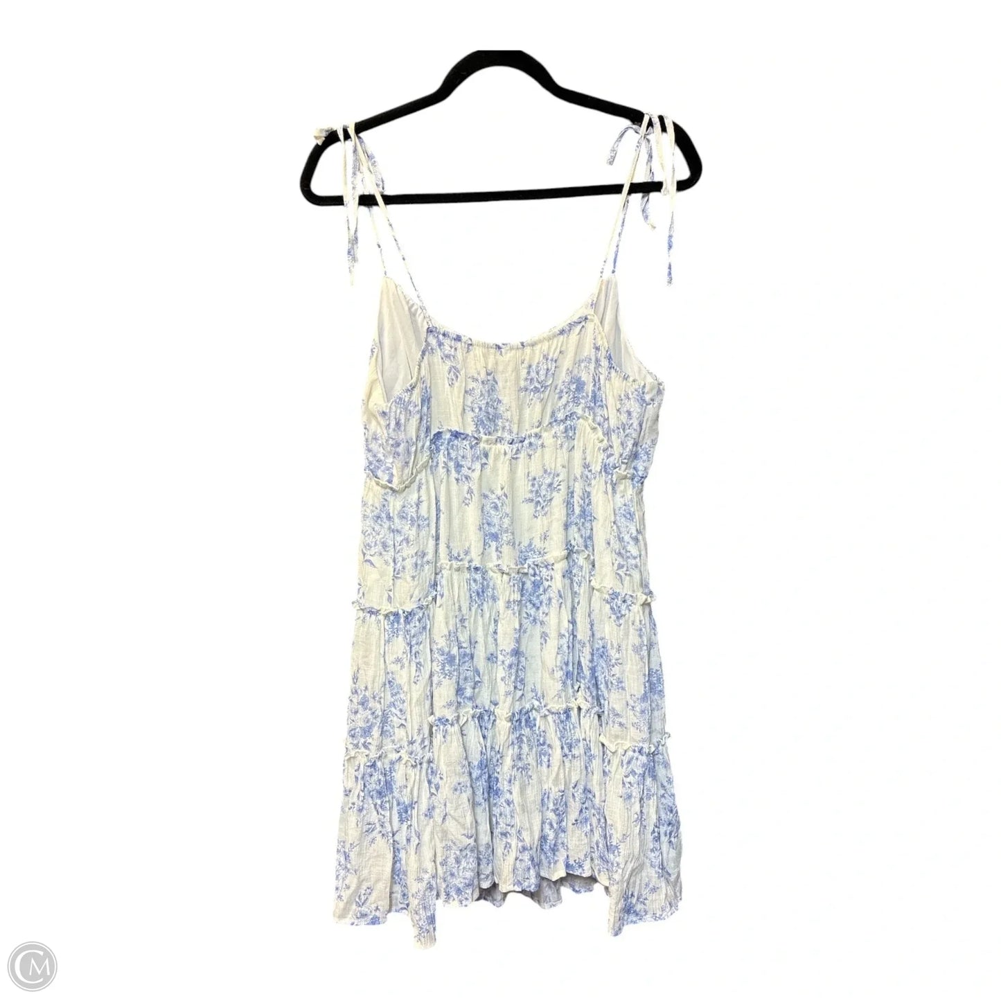 Dress Casual Short By Blu Pepper In Blue & White, Size: Xl
