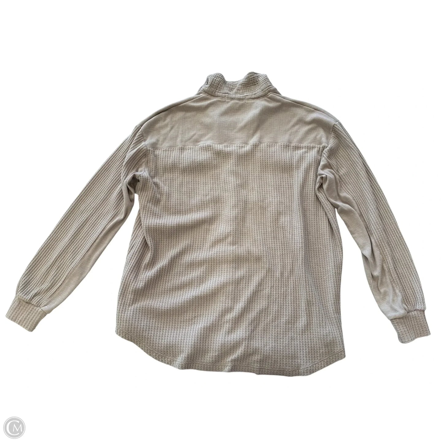 Top Long Sleeve By Briggs In Tan, Size: L