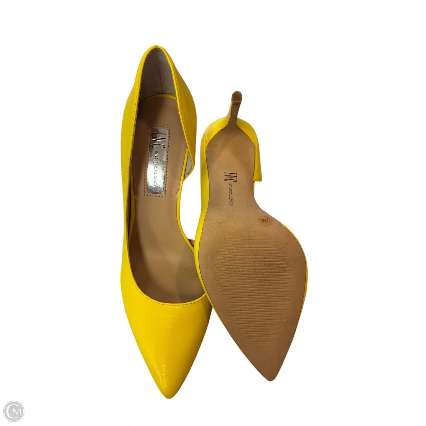 Shoes Heels Stiletto By Inc In Yellow, Size: 7