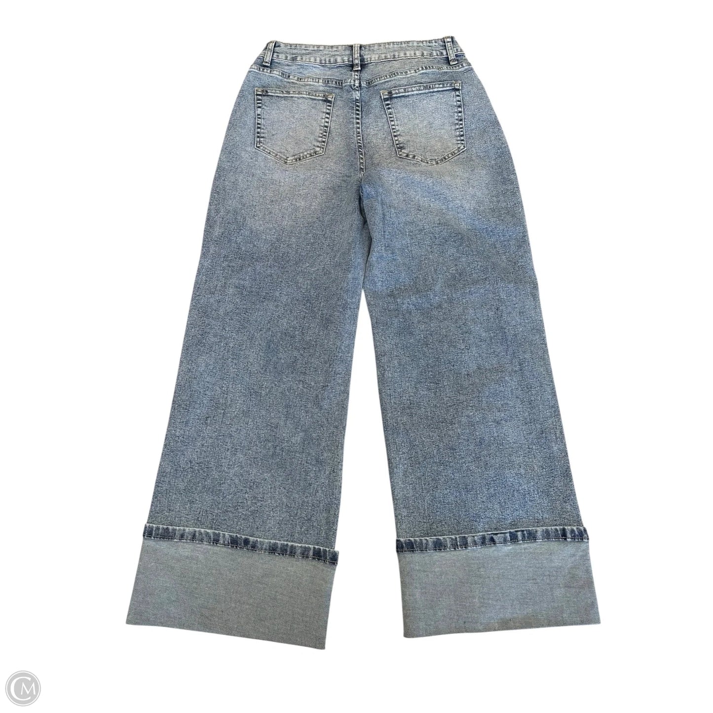 Jeans Wide Leg By Cmf In Blue Denim, Size: 12